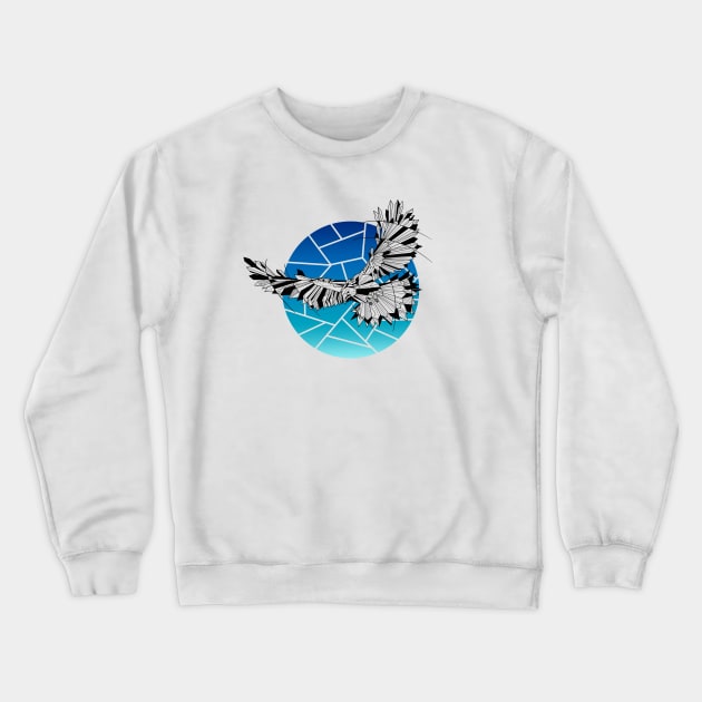 Geometric Hawk Crewneck Sweatshirt by mailboxdisco